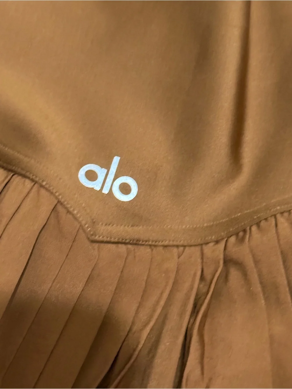 ALO Yoga Brown Pleated Skirt with Built in shorts - XS
